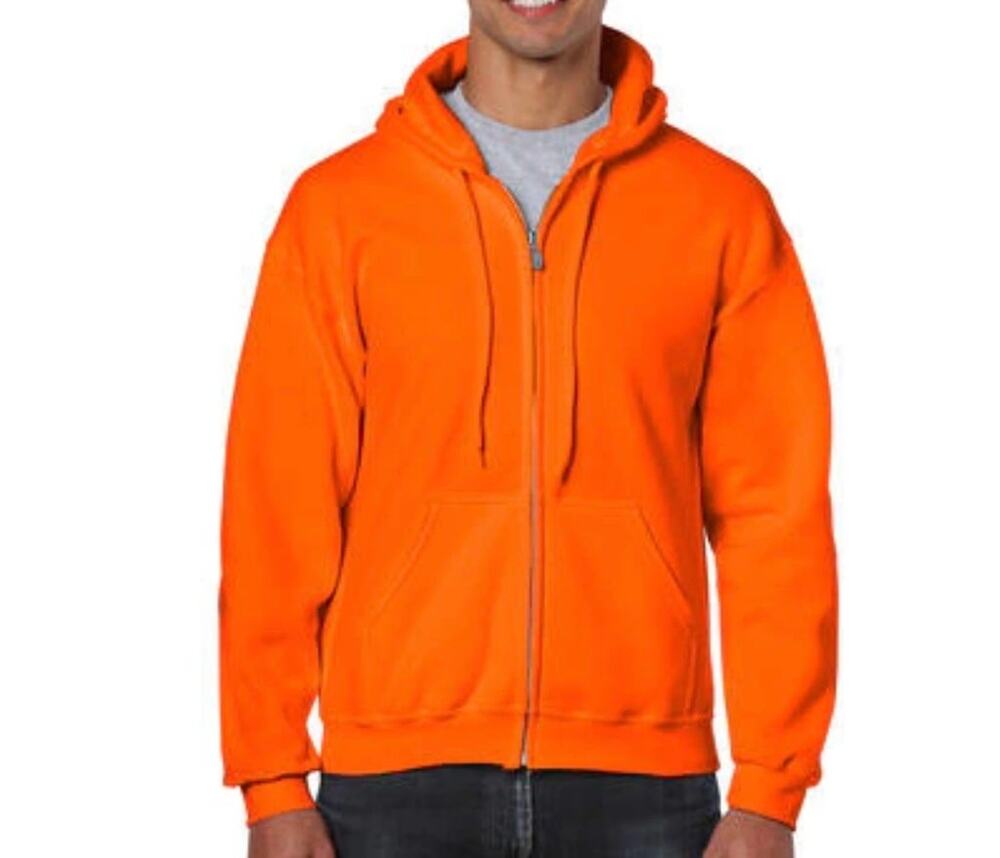 NWOT Mens Gildan Heavyblend Fleece Full Zip Hoodie Size Small